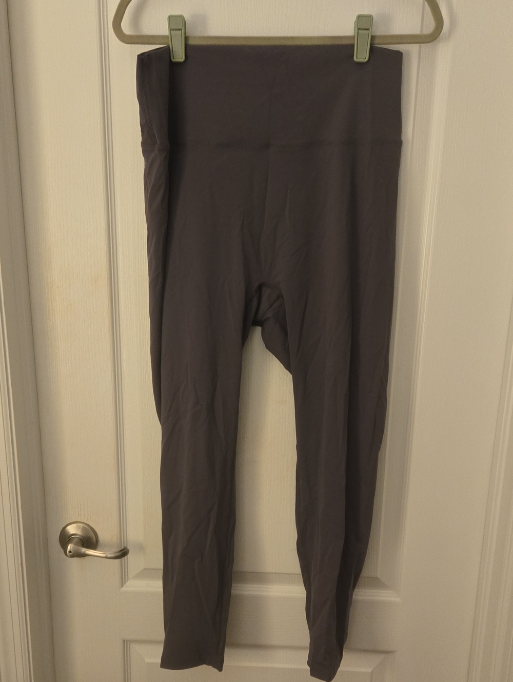 Savvi High-Waist Leggings in Dark Charcoal Gray - Plus Size 2X - Like New